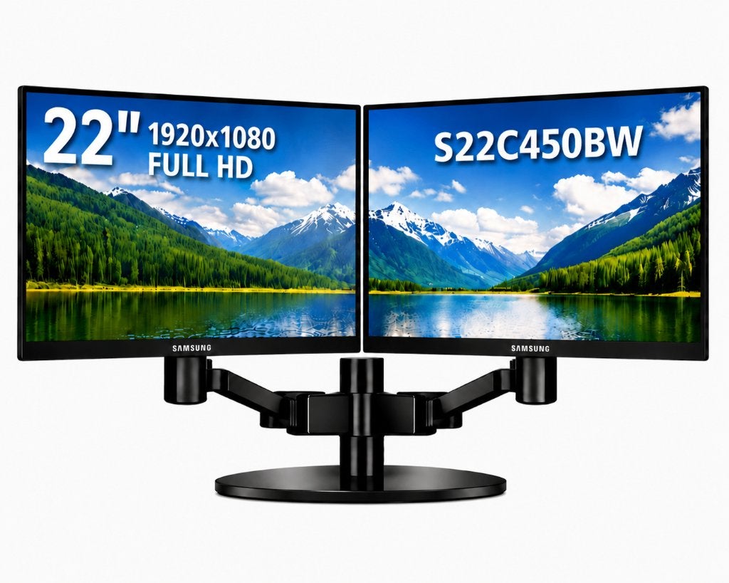 Samsung S22C450BW – 22 inch monitor- Complete set, Nieuw, Full HD, Ophalen of Verzenden, VGA