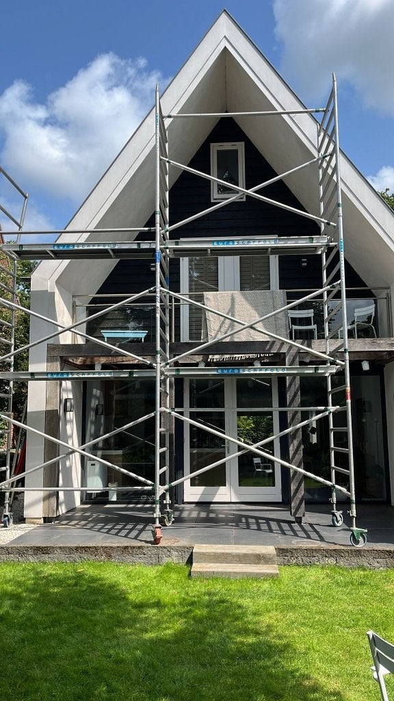 Te Huur Steiger, Doe-het-zelf en Verbouw, Steigers, Ophalen of Verzenden, Zo goed als nieuw, Rolsteiger of Kamersteiger, 5 meter of hoger
