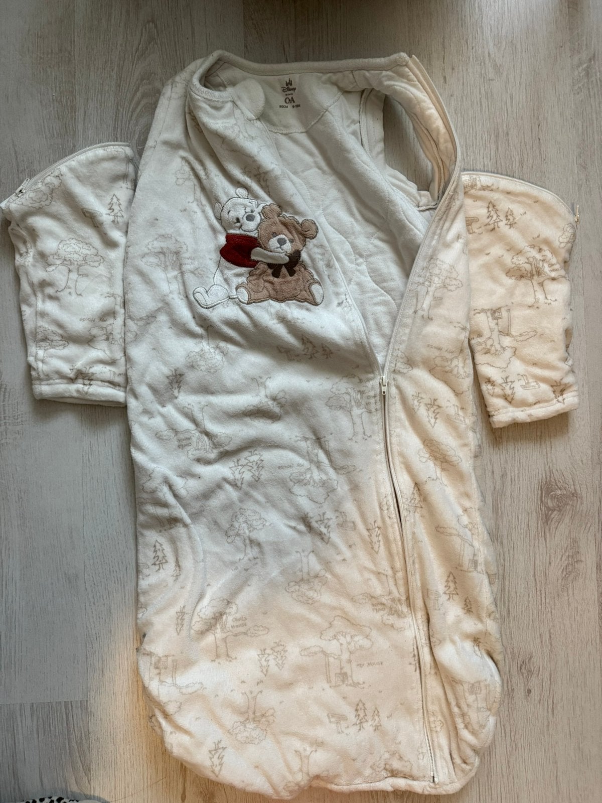 Winnie de pooh slaapzak 90 cm, Ophalen of Verzenden, Zo goed als nieuw, 85 tot 100 cm, Slaapzak