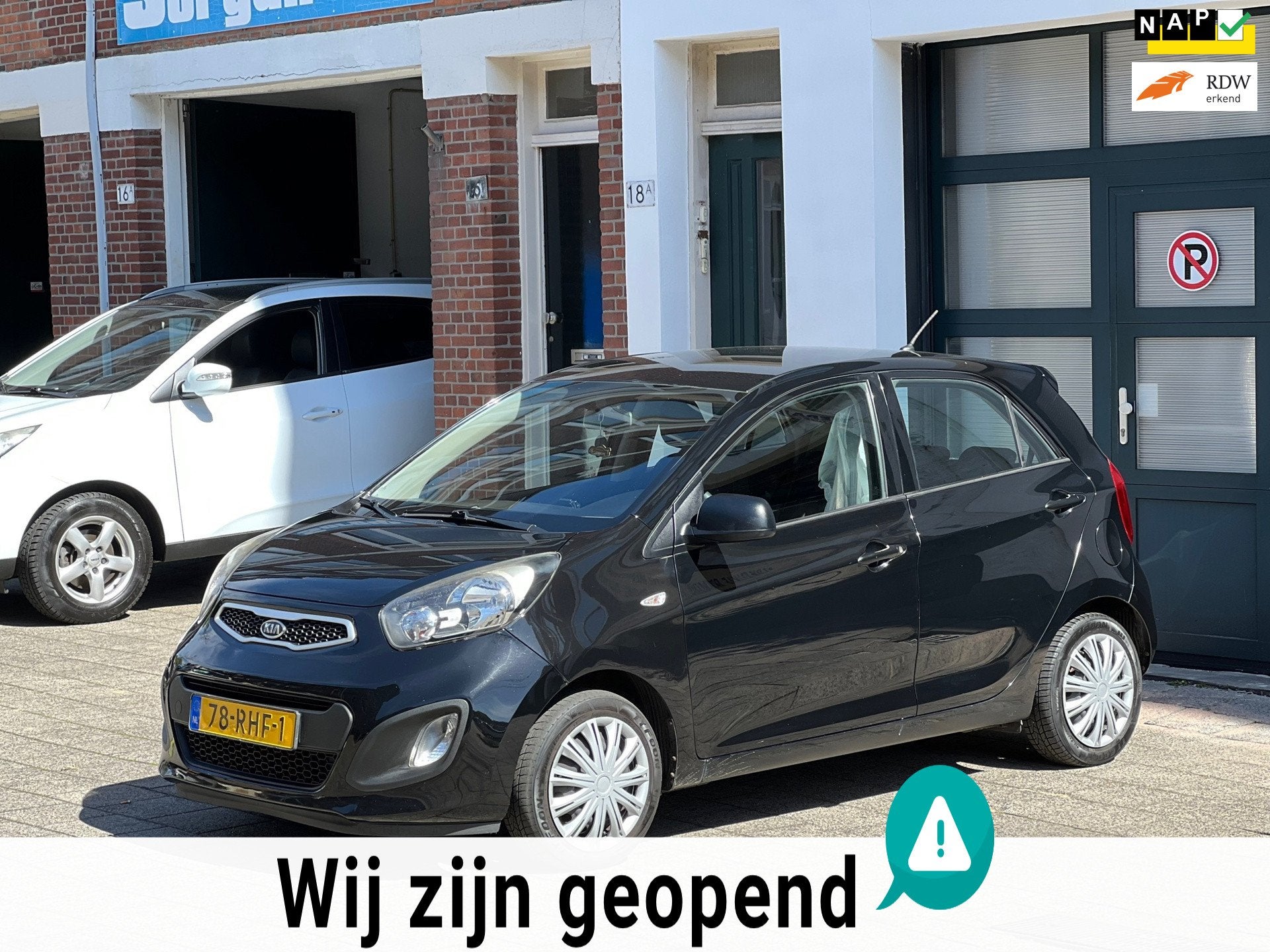 Kia Picanto 1.0 CVVT Airco-nieuwe koppeling, Voorwielaandrijving, Euro 5, Gebruikt, 400 kg