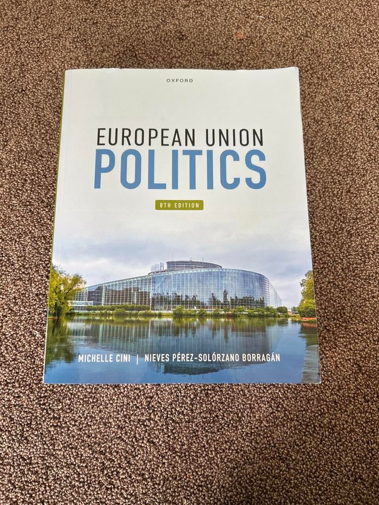 European Union Politics - 8th Edition, Boeken, Ophalen of Verzenden, Gamma, Zo goed als nieuw, HBO