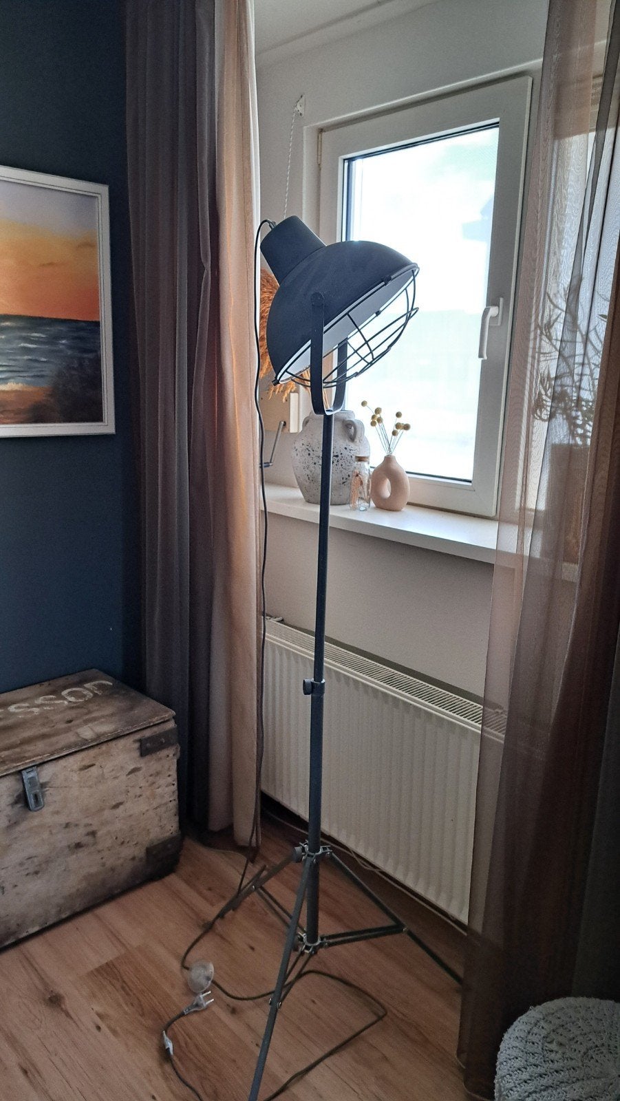 Mooie vloerlamp, Huis en Inrichting, Ophalen, Gebruikt, Metaal, 150 tot 200 cm