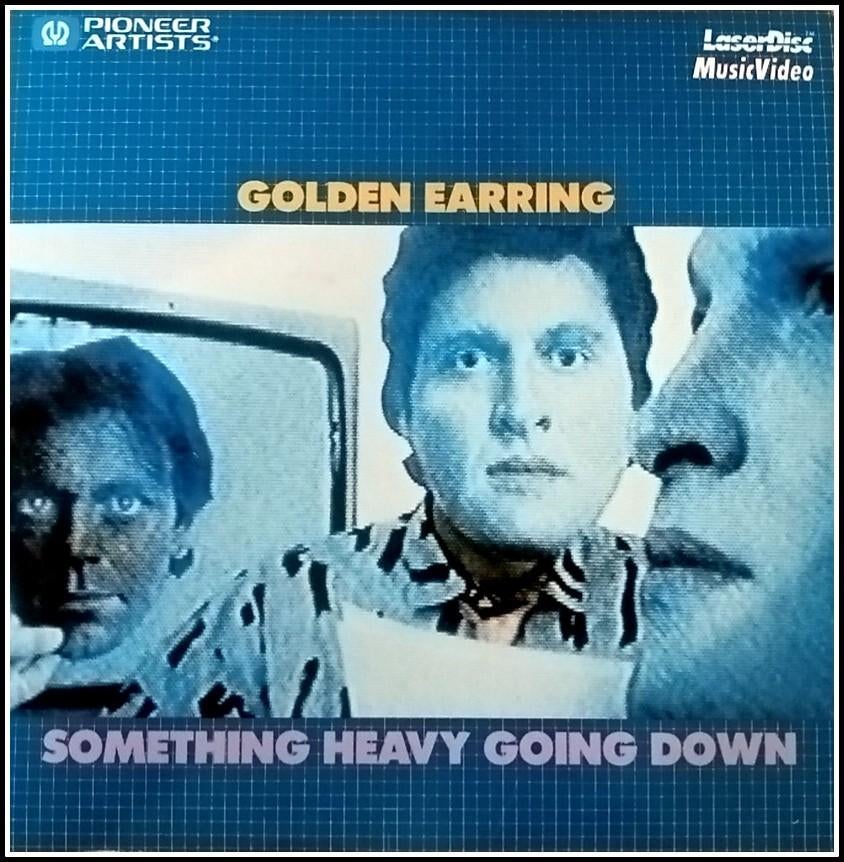 Golden Earring: Laserdisc Something heavy going down. (USA), Ophalen of Verzenden, Zo goed als nieuw, Pop