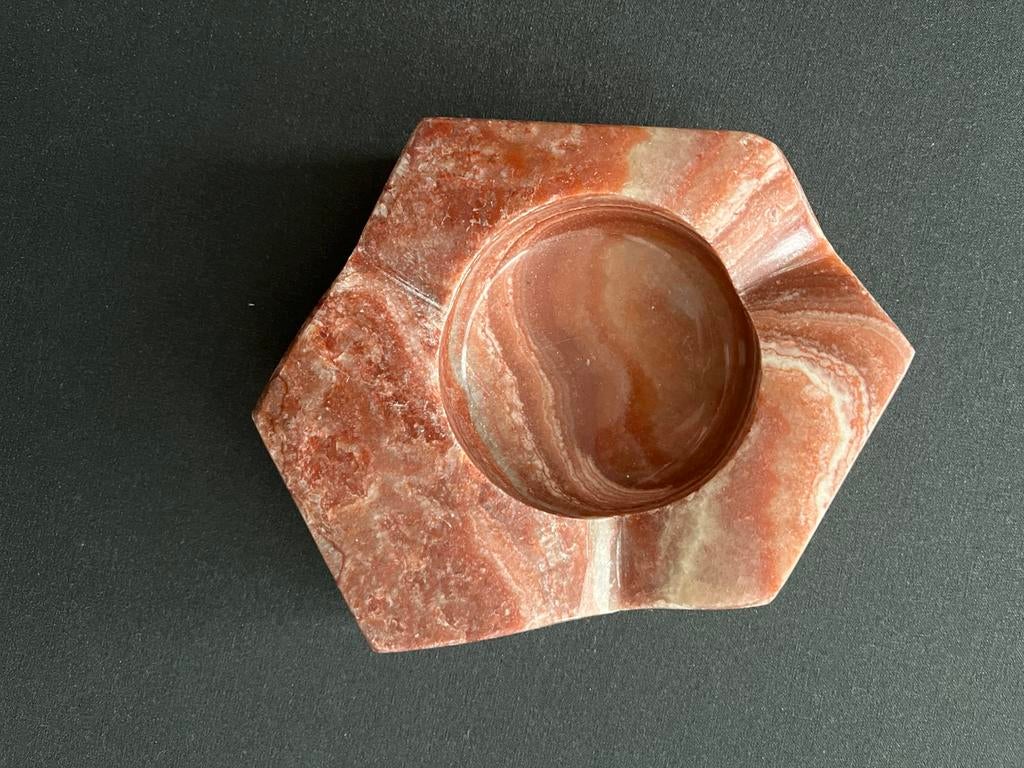Natuurstenen asbak Onyx, Ophalen of Verzenden, Zo goed als nieuw, Asbak