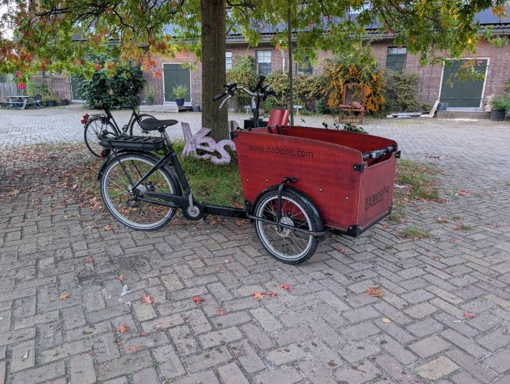 Babboe Big-E bakfiets - 300 km bereik met optionele accu, Gebruikt, Elektrisch, 2 kinderen, Schijfrem