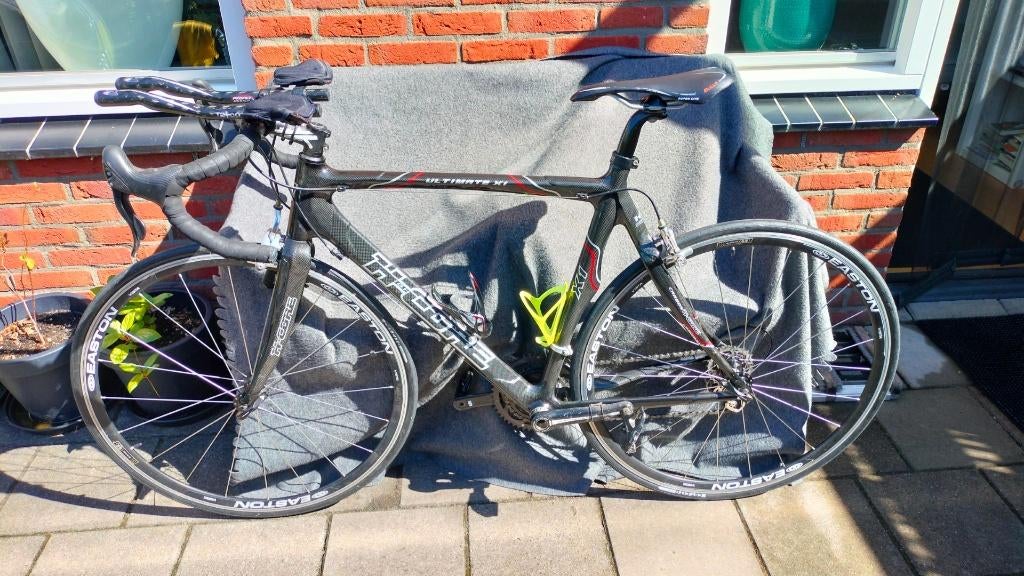 Race-/Thriathlonfiets (Carbon, 22 versnellingen), Fietsen en Brommers, Fietsen | Racefietsen, Zo goed als nieuw, Heren, Overige merken