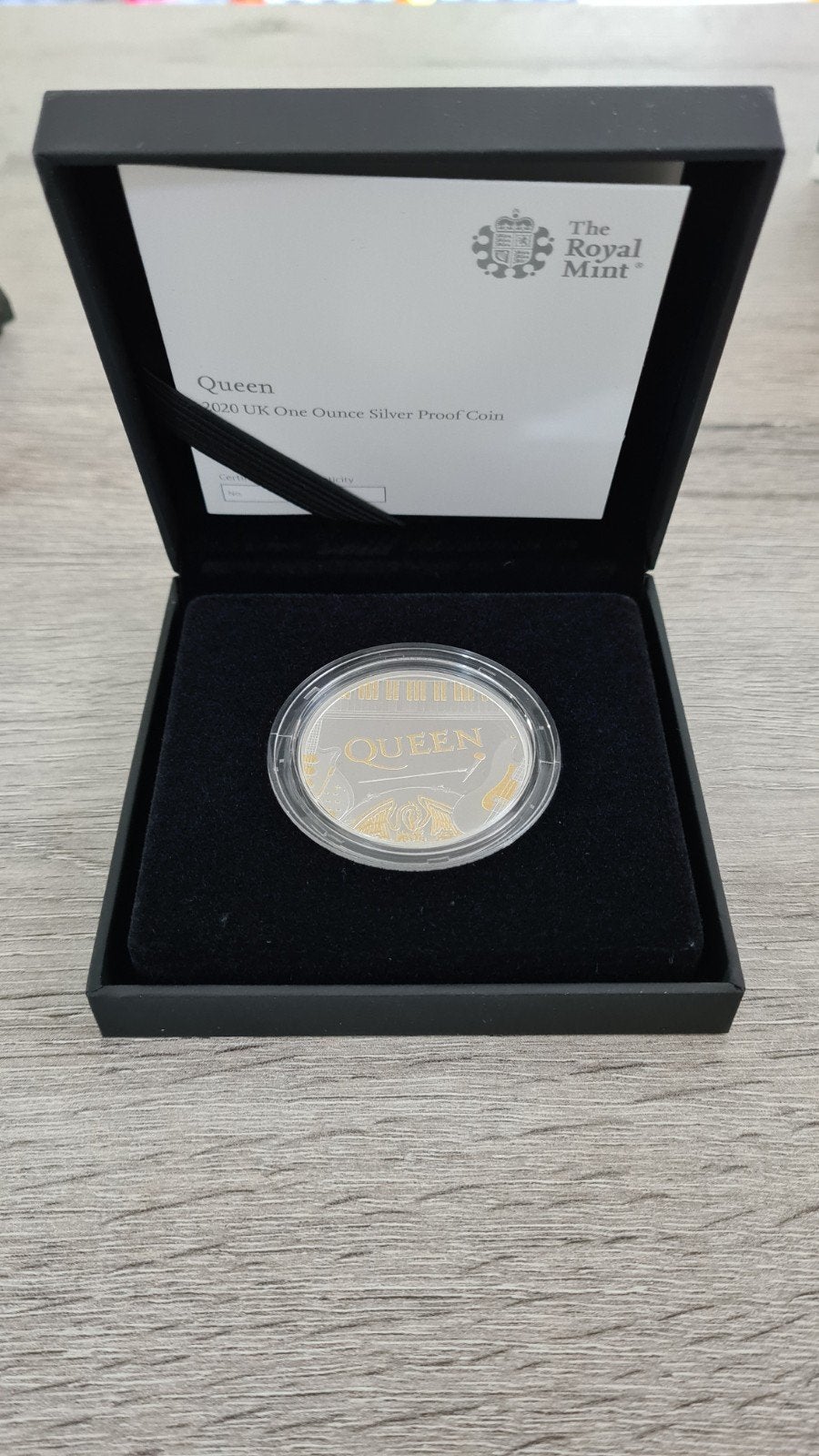 UK Queen 2020 One Ounce Silver Proof Coin, Ophalen of Verzenden, Buitenland, Munten