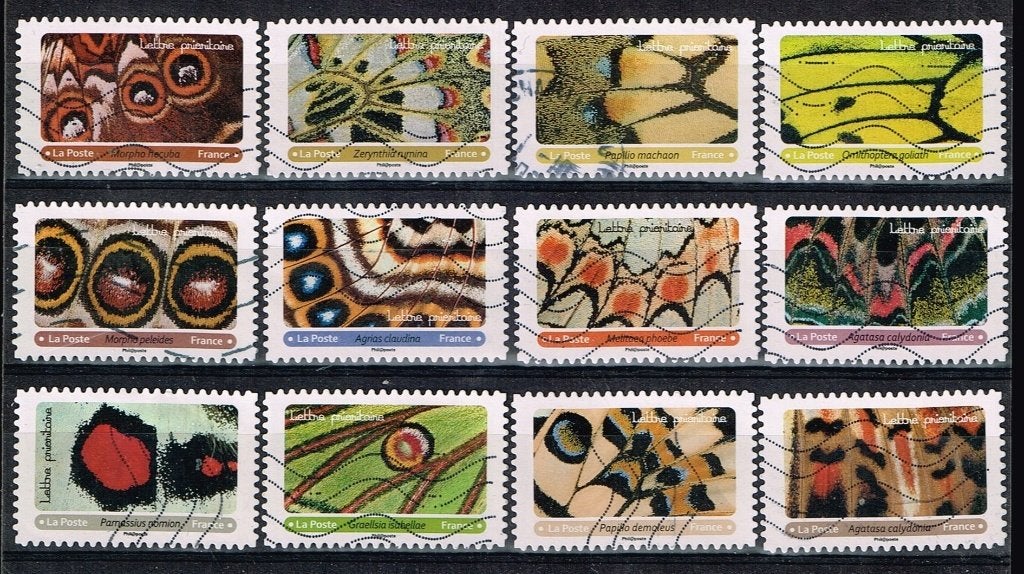 Posatzegels uit Frankrijk - K 0681 - vlinders, Verzenden, Gestempeld