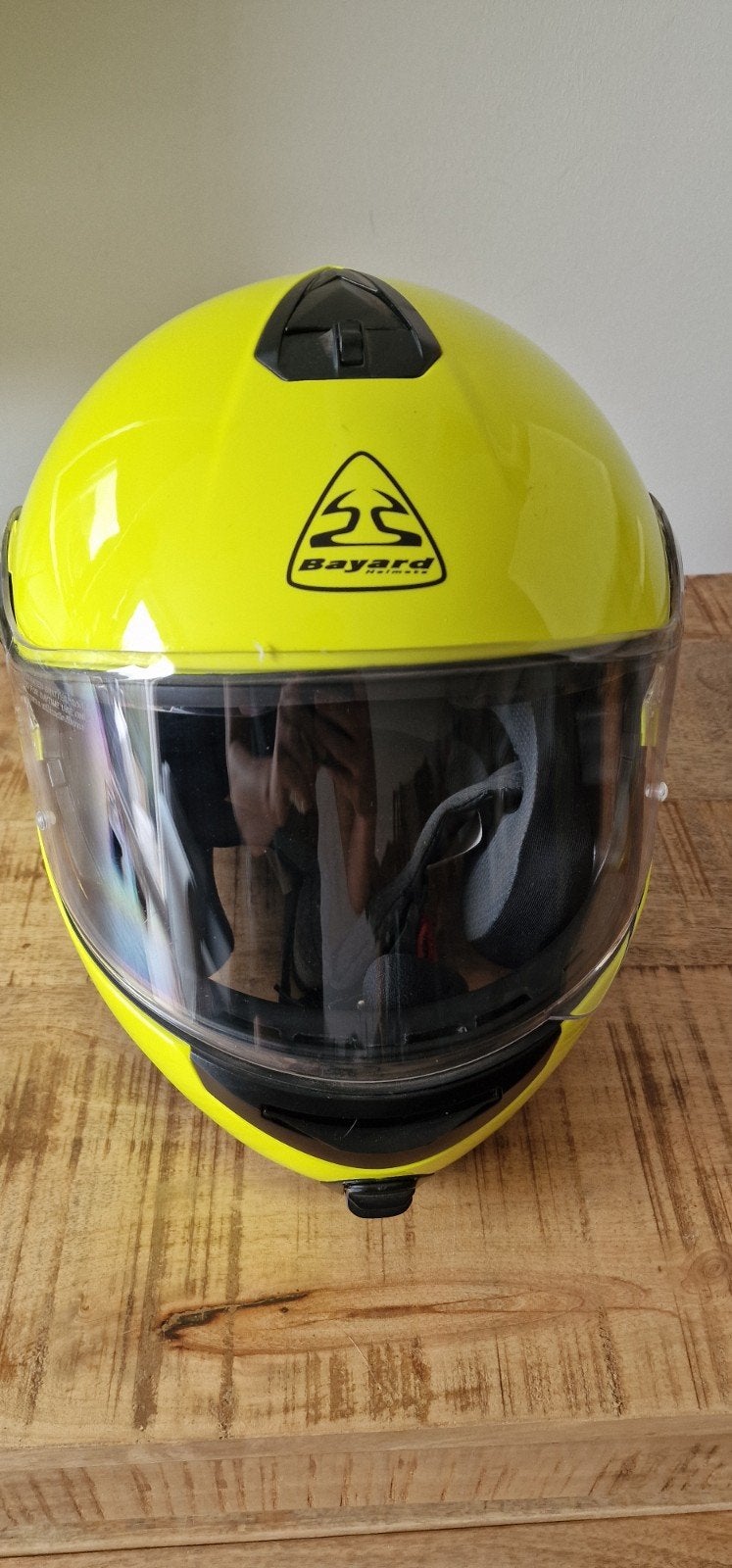 nieuw motor helm neon geel, Motoren, Kleding | Motorhelmen, Ophalen, Integraalhelm, Overige merken