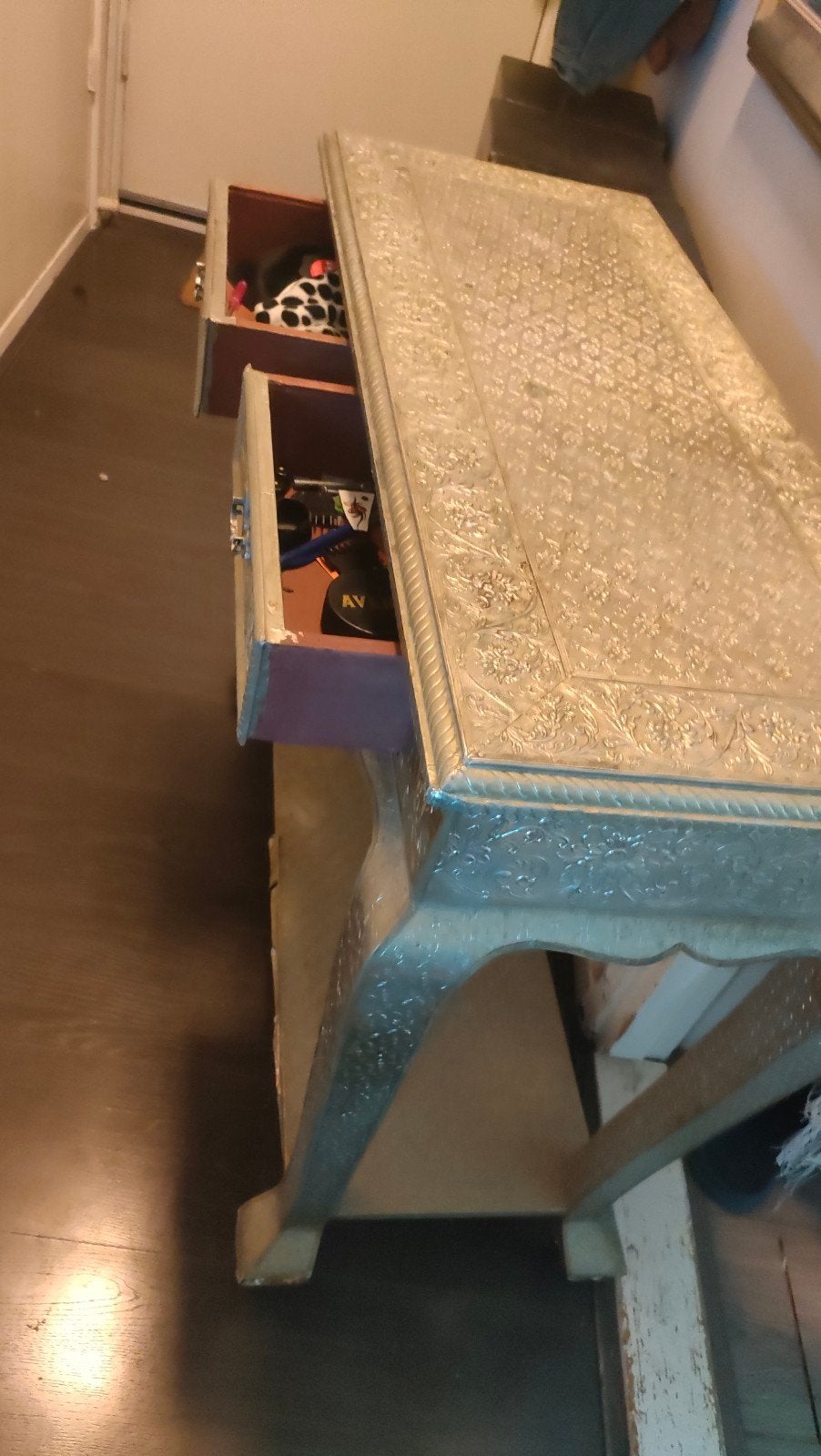 Decoratieve ladekast en bijzettafel, Antiek en Kunst, Ophalen of Verzenden
