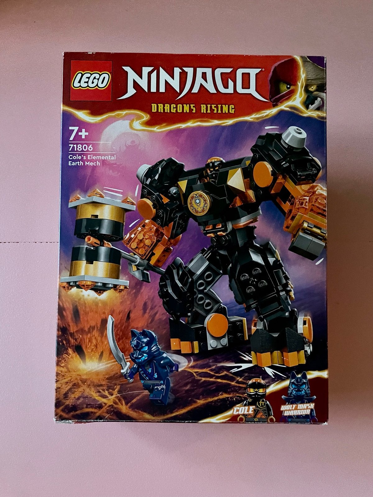 LEGO Ninjago 71806 Cole's Elementale Aardmech - Compleet, Ophalen of Verzenden, Gebruikt