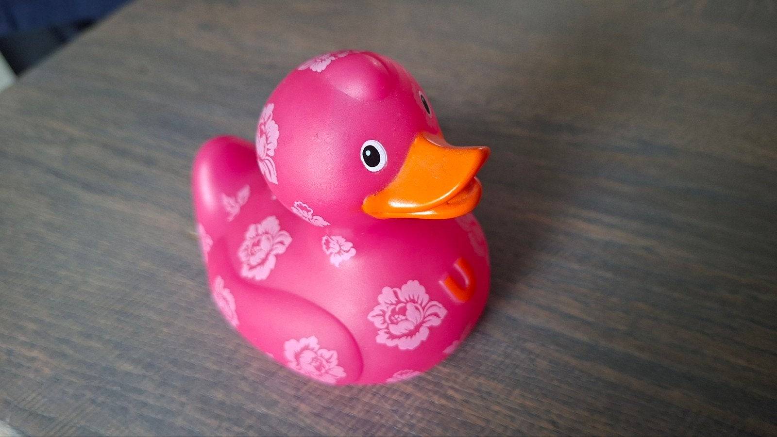 Bud Luxury Ducks Rose Duck badeend roze met bloemen, Ophalen of Verzenden