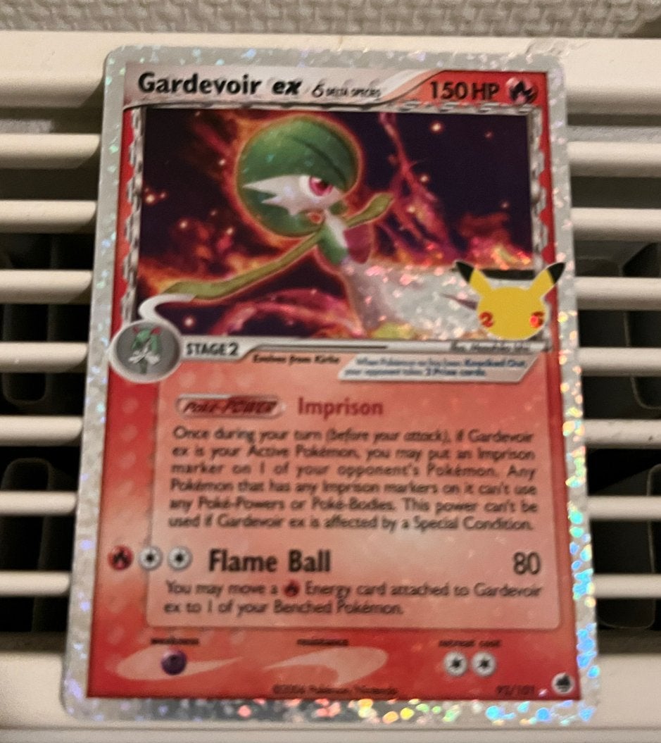 Gardevoir ex 150 HP Pokémon kaart vintage EX, Hobby en Vrije tijd, Ophalen of Verzenden, Zo goed als nieuw, Losse kaart, Foil