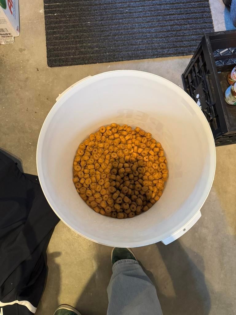 Voerton met 1/3 gevuld met royal canin adult, Dieren en Toebehoren, Dierenvoeding, Ophalen, Hond