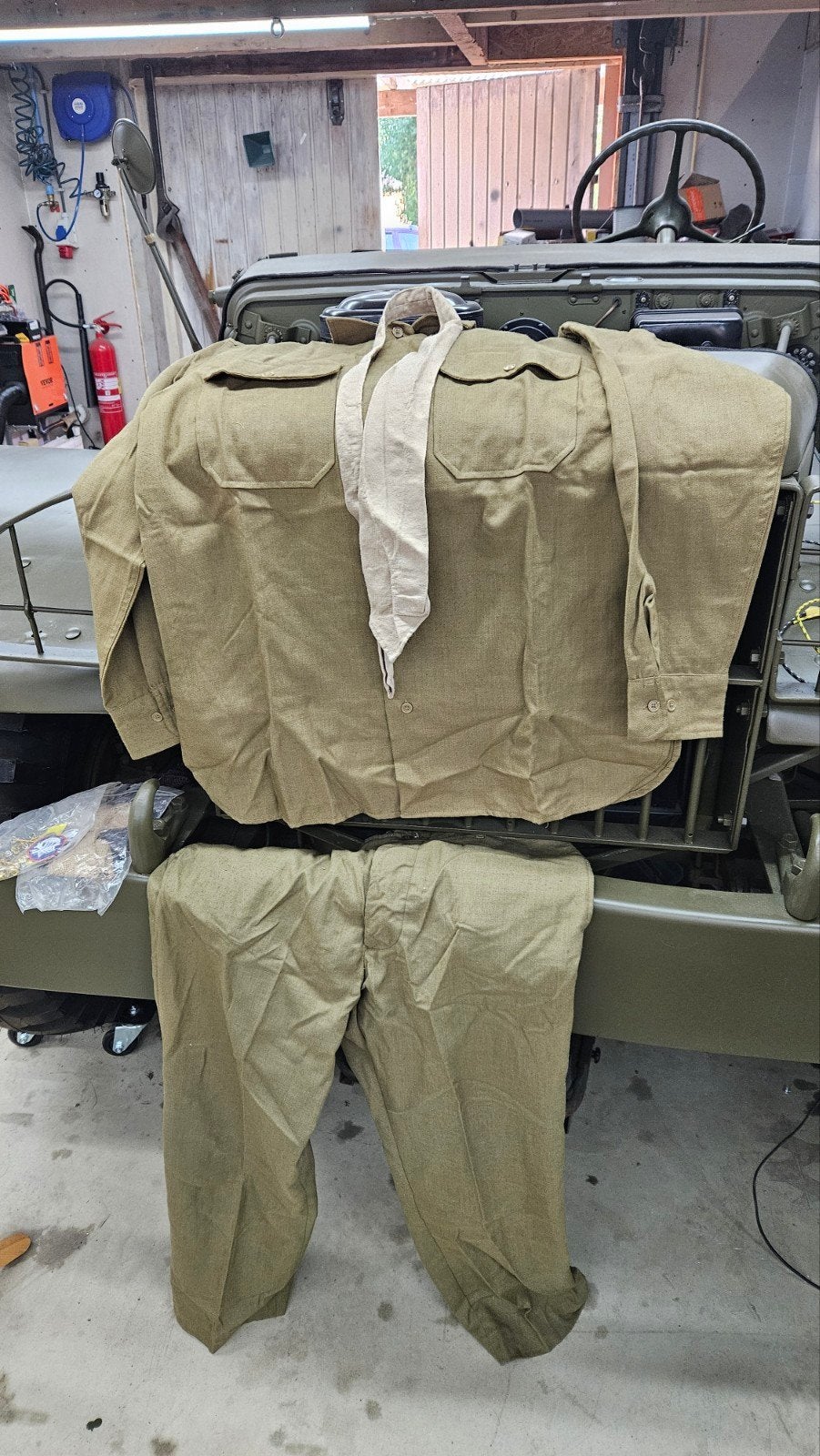 Amerikaans net uniform reproductie, Ophalen of Verzenden, Landmacht, Overige gebieden, Kleding of Schoenen
