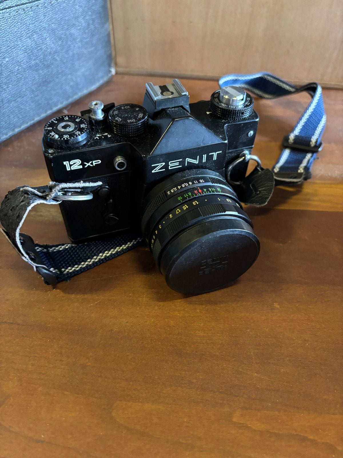 Vintage Zenit 12XP Spiegelreflexcamera met lens en tas, Gebruikt, Spiegelreflex, Ophalen of Verzenden, Nvt