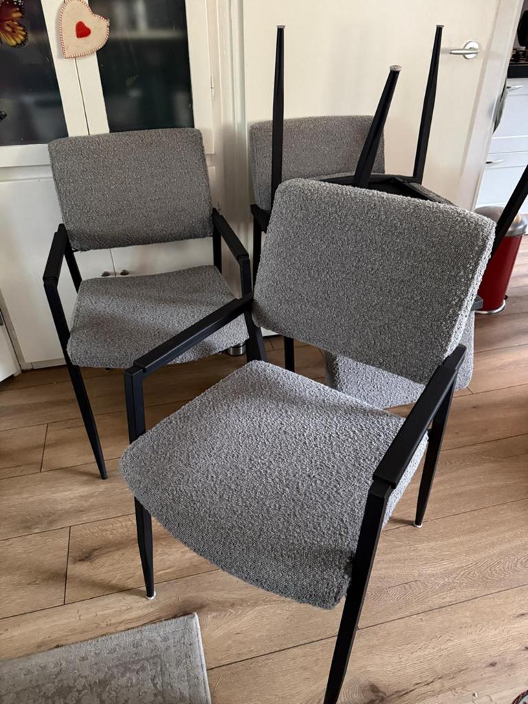 Eethoek stoelen, Huis en Inrichting, Stoelen, Ophalen, Zo goed als nieuw, Vier, Stof