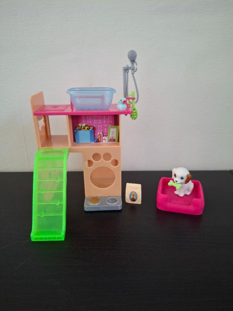 Barbie Pet Station & Puppy Playset, Ophalen of Verzenden, Zo goed als nieuw, Barbie