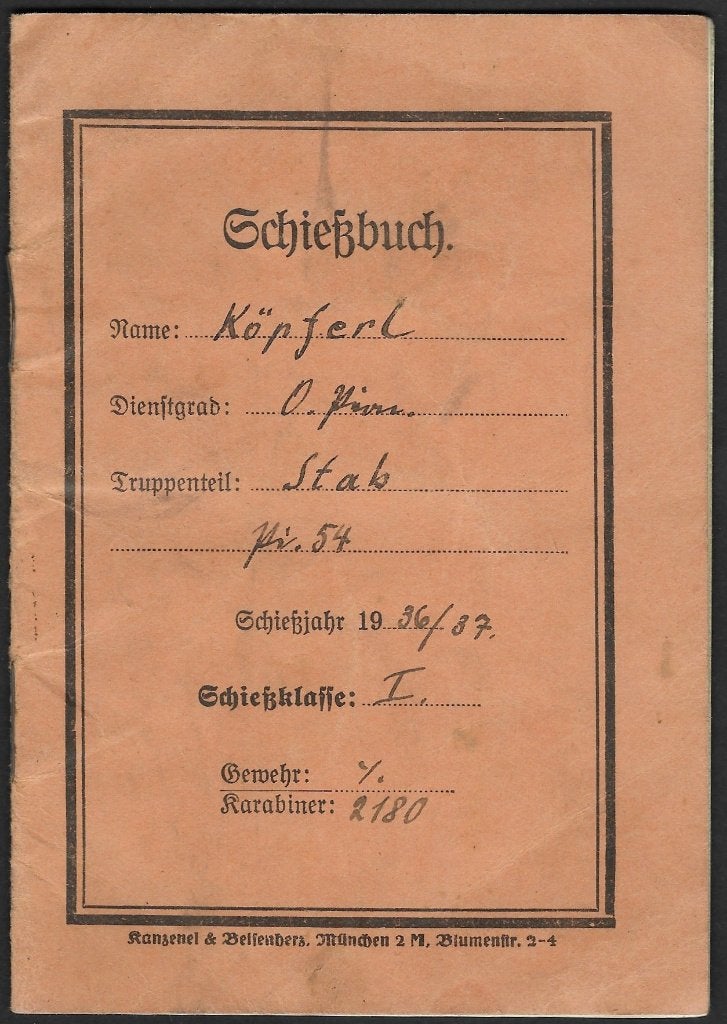 Duits schietboek 1936 - 1937 in goede conditie, Ophalen of Verzenden, Nederland