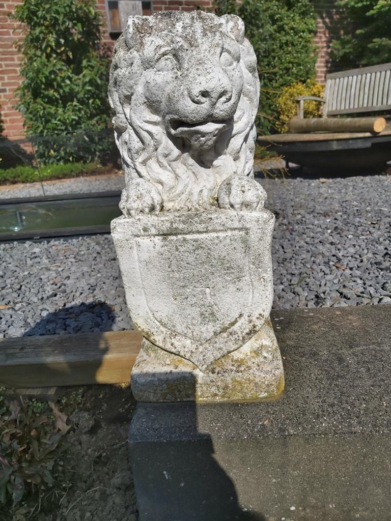 2 stenen tuinbeelden., Tuin en Terras, Tuinbeelden, Ophalen, Steen