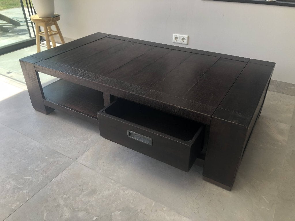 Salontafel Henders en Hazel (hout), Huis en Inrichting, Tafels | Salontafels, Gebruikt, 50 tot 100 cm, 100 tot 150 cm, Rechthoekig