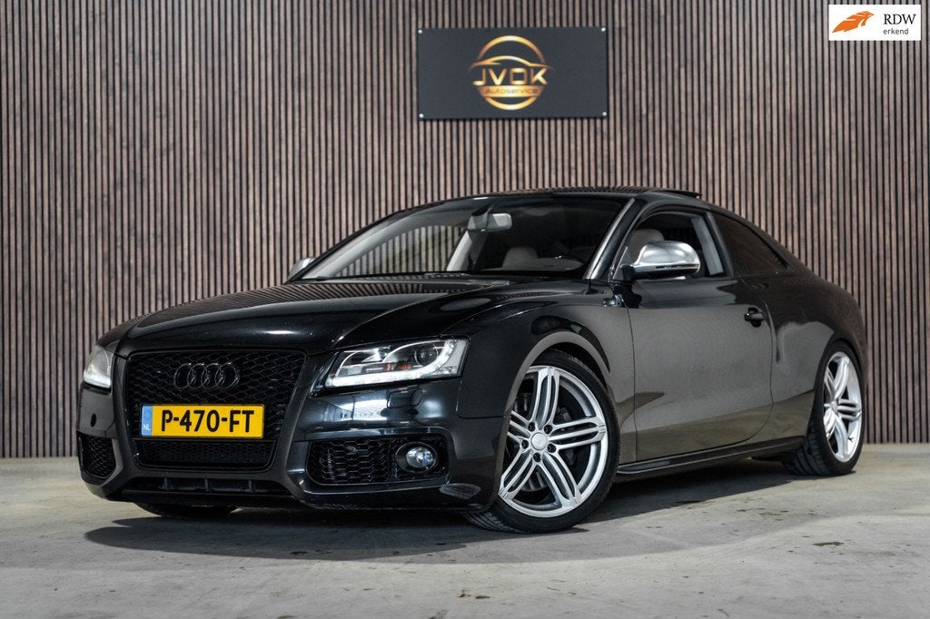 Audi A5 Coupé 4.2 S5 Quattro Pano Leder Navi Stoelverw., Auto's, 4 stoelen, Zwart, Leder, Bedrijf