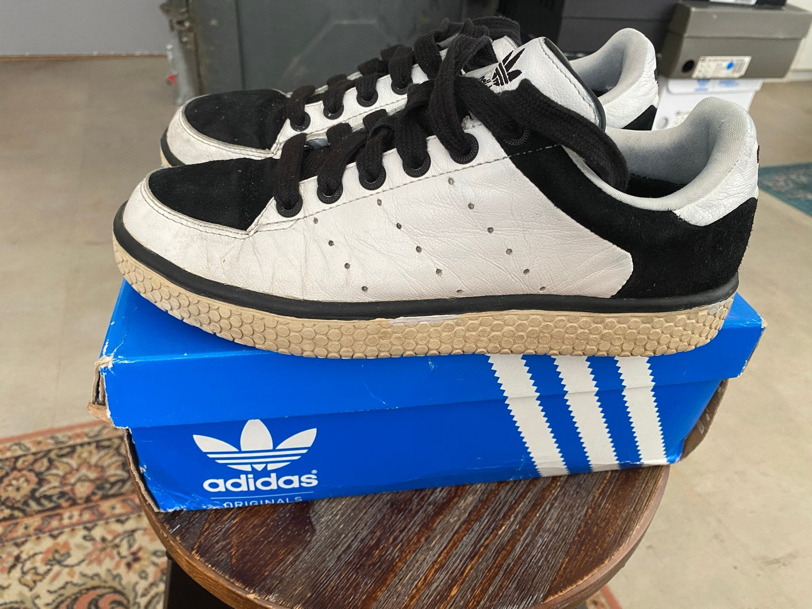 Adidas Superskate Street Sneakers - Wit/Zwart, Verzenden, Gedragen, Wit, Sneakers of Gympen