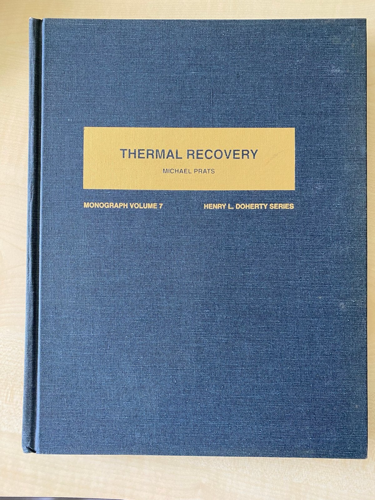 Thermal Recovery - Monograph Volume 7 door Michael Prats, Ophalen of Verzenden, Zo goed als nieuw, Overige onderwerpen