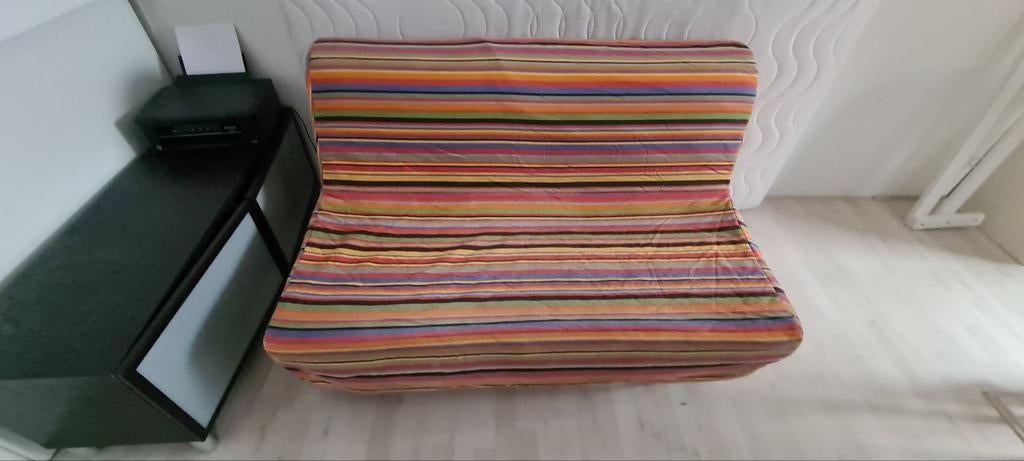 Leuke Slaapbank (140x190cm) met echte lattenbodem + matras, Ophalen, Twijfelaar, 200 cm, 120 cm