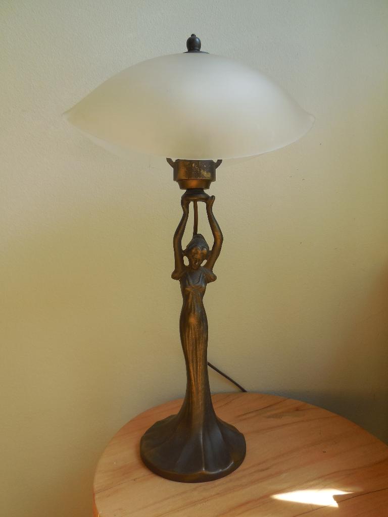 Bronzen Art Deco lamp, Ophalen of Verzenden
