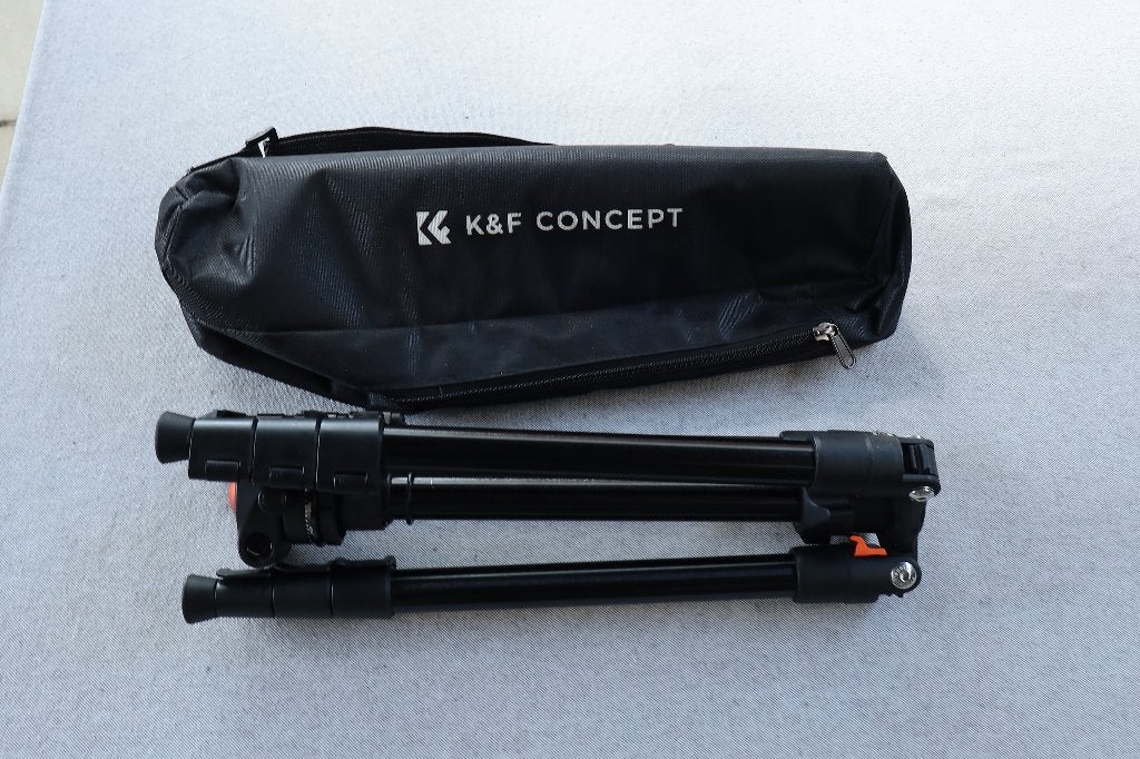 Statief voor camera K&F tripod, Audio, Tv en Foto, Fotografie | Statieven en Balhoofden, Overige merken, Met balhoofd, Nieuw, 150 tot 175 cm