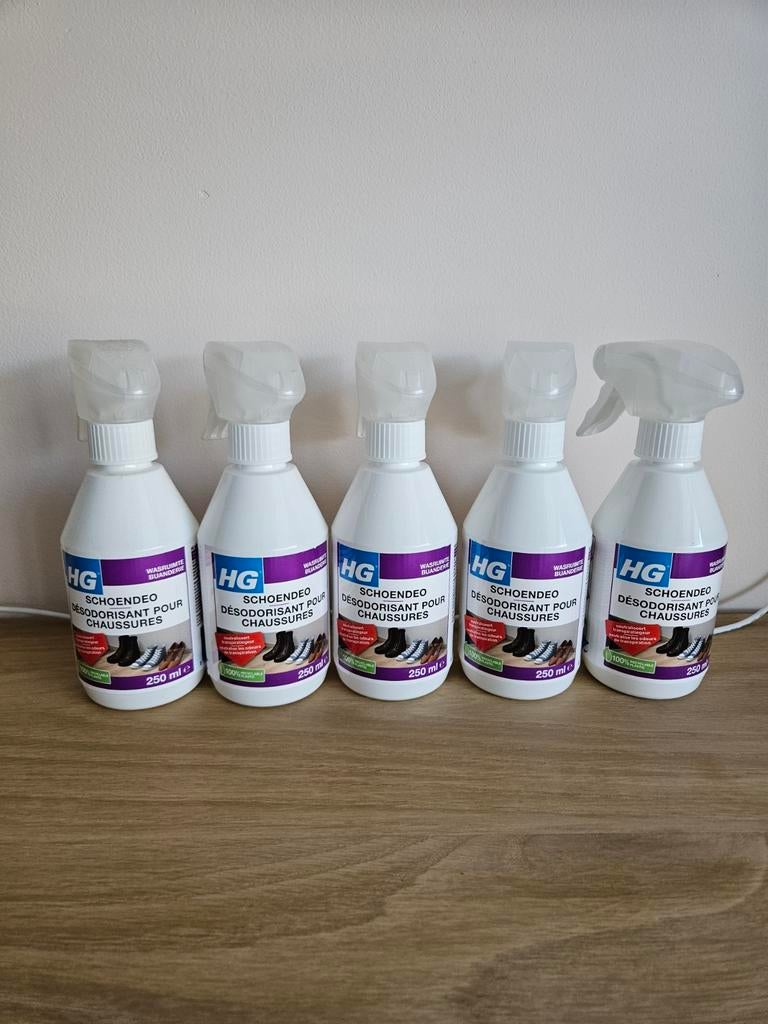 HG Schoendeo - 5x 250ml spray tegen zweetgeur in schoenen, Kleding | Dames, Schoenen, Overige kleuren, Overige typen, Nieuw, Ophalen of Verzenden