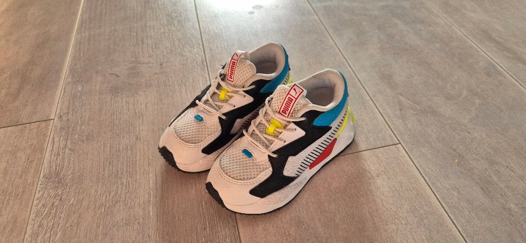 Puma RS-Z Core AC Wit/Blauw Peuters Maat 25, Puma, Schoenen, Ophalen of Verzenden, Zo goed als nieuw
