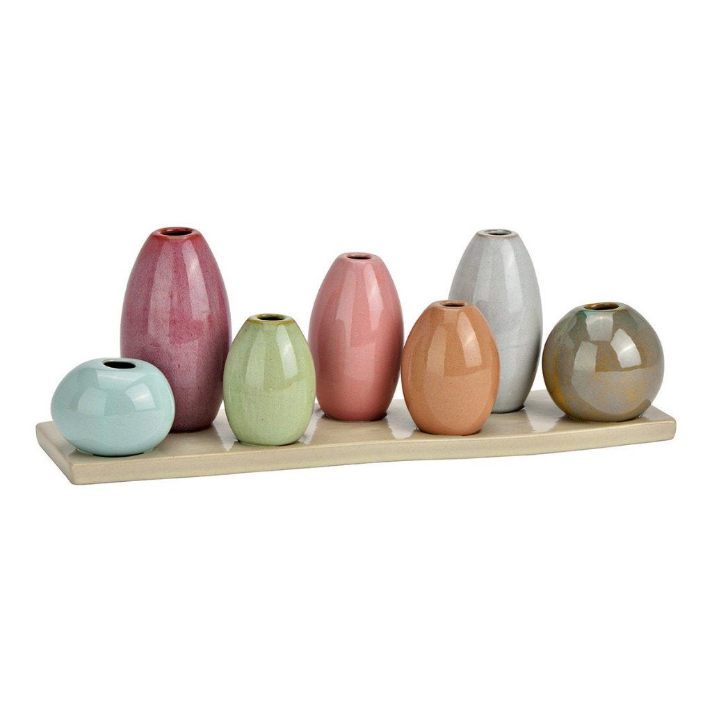 Vaasje multi color pastel - mini vaasjes, -, Kwastje-over-Kastje, Nieuw, Ophalen of Verzenden