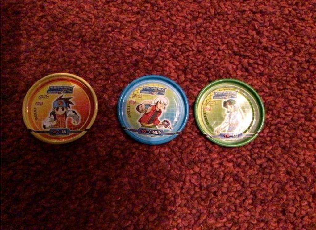 3 Lays Megaman Flippo,s 🌺nummer 4–10–14, Verzamelen, Flippo's, Ophalen of Verzenden