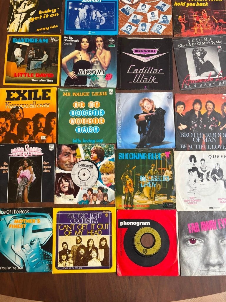 Vinylcollectie te koop – 80 platen singles + LP's | '60-'80, Ophalen of Verzenden, Zo goed als nieuw, Overige formaten