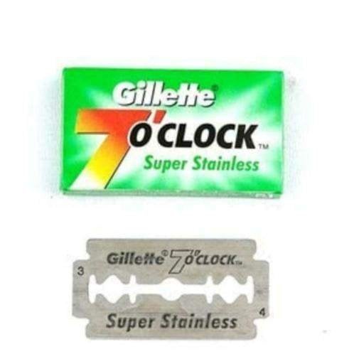Gillette 7oClock Super Stainless Razor Blades 5 scheermesjes, Ophalen, Nieuw, Gehele gezicht