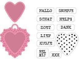 N46 Collectable hart snijmal en stempel, Ophalen of Verzenden, Nieuw, Overige thema's, Pons of Mal