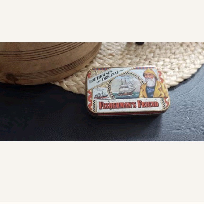 OUD BROCANT VINTAGE FISHERMAN'S FRIEND BLIKJE, Ophalen of Verzenden