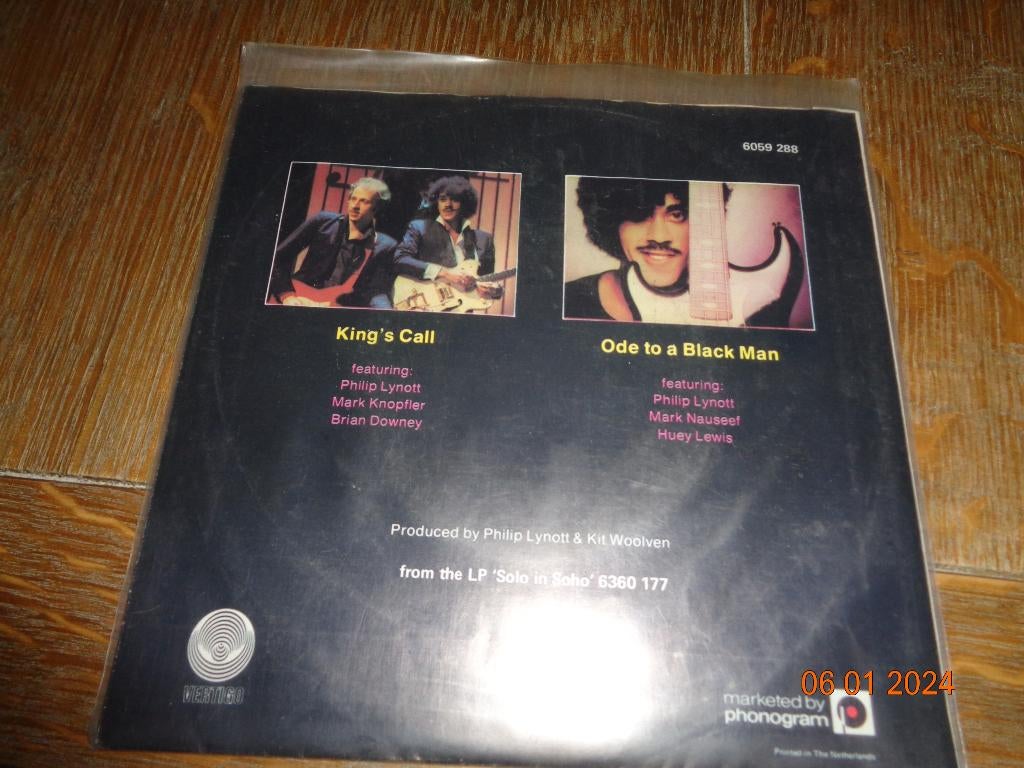 Thin Lizzy-(Phil Lynott) – King's Call 1980 Vinyl singel, Fotohoes, Ophalen of Verzenden, Zo goed als nieuw, 7 inch