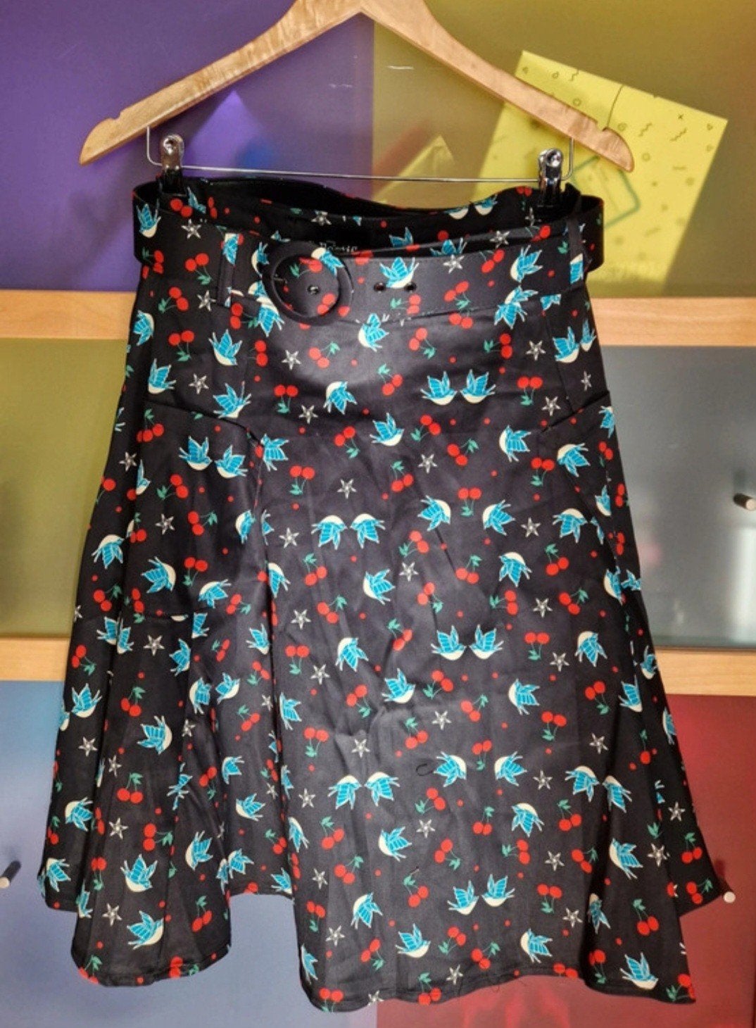 Nieuwe XL swingrok van Collectif London, Kleding | Dames, Collectif, Zwart, Maat 42/44 (L), Nieuw
