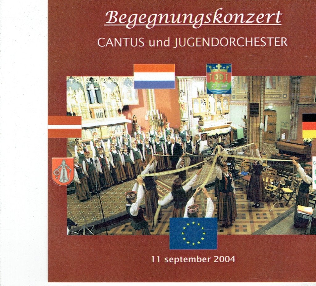 Begegnungskonzert Cantus & Jugendorchester CD, Ophalen of Verzenden, Zo goed als nieuw, Inclusief boekje, Wereldmuziek