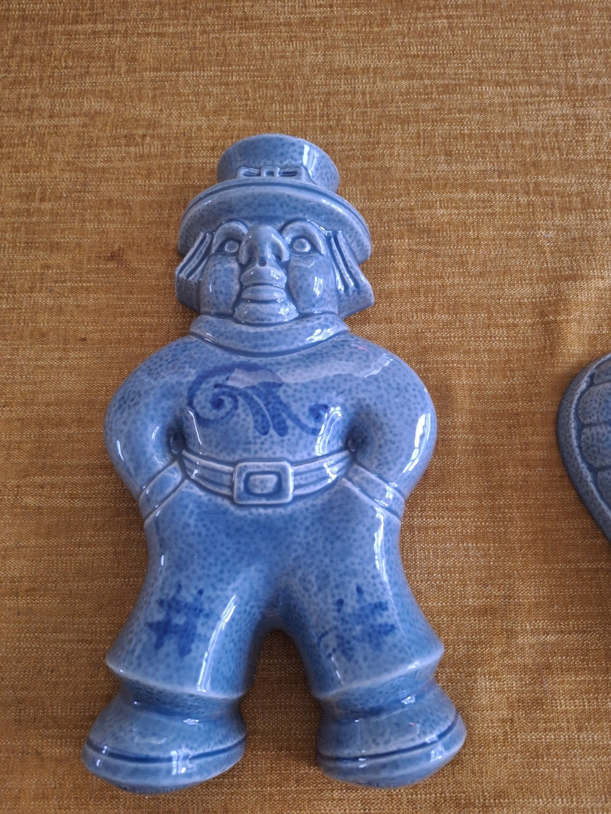 Vintage Keramische Bakvormen: Man en Hart, Ophalen of Verzenden