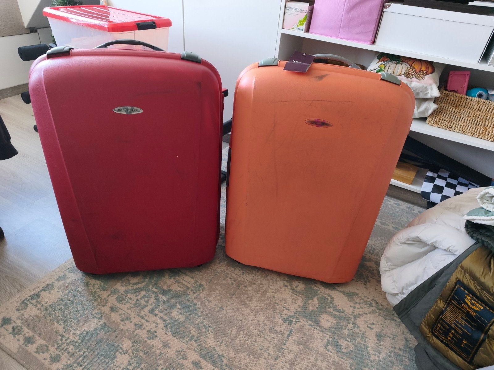 2 mooie grote kwaliteits koffers te koop, Sieraden, Tassen en Uiterlijk, Koffers, Ophalen, Hard kunststof, 70 cm of meer