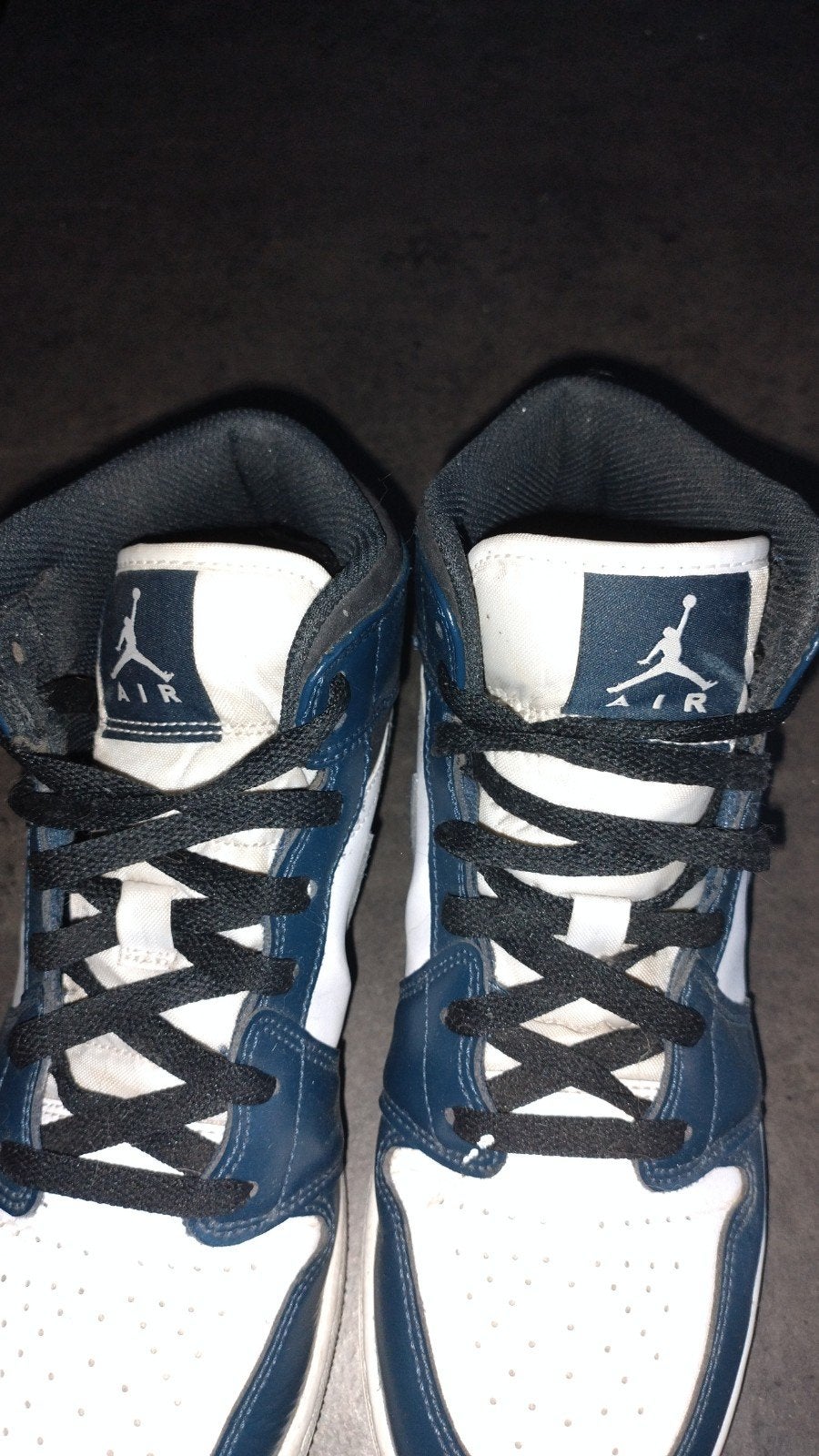 Nike Air Jordan 1 mid navy-wit mt 40, Ophalen, Hardloopschoenen, Nike