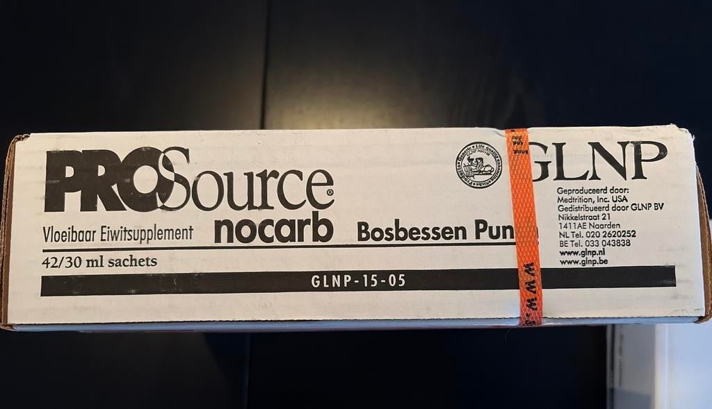 PROSource nocarb Bosbessen Punch Vloeibaar Eiwitsupplement, Ophalen of Verzenden, Nieuw, Poeder of Drank