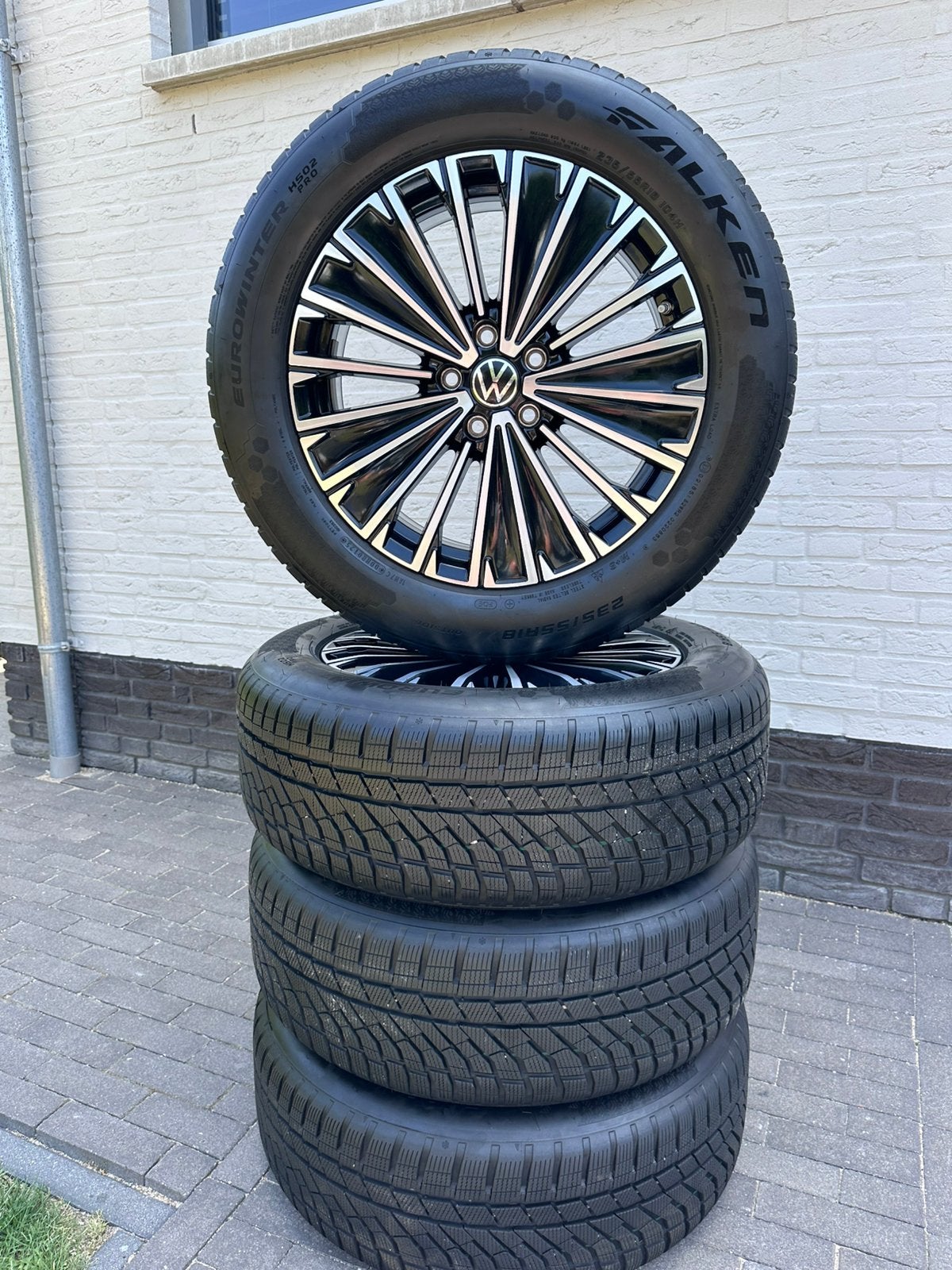 ️18” ORIGINELE VW NAPOLI  TIGUAN TAYRON VELGEN WINTER, Auto-onderdelen, Banden en Velgen, Ophalen, 18 inch, Velg(en), Nieuw