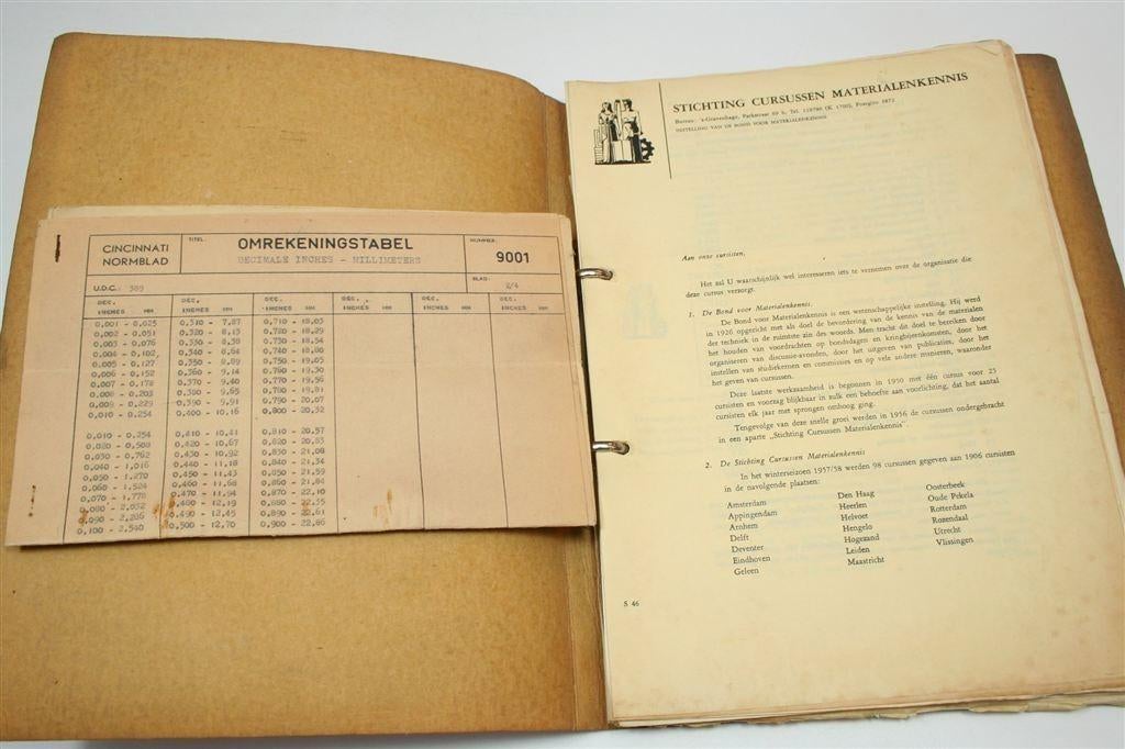 Cursus Edele Metalen CE2 — Zeldzame Map 1958 Vintage, Ophalen of Verzenden, Gelezen