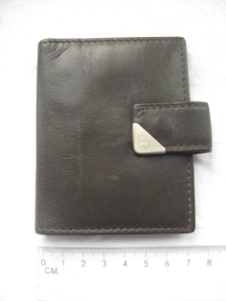 dR de ROOIJ ROOY donkerbruin leren pasjeshouder als nieuw, Sieraden, Tassen en Uiterlijk, Portemonnees, Ophalen of Verzenden, Zo goed als nieuw