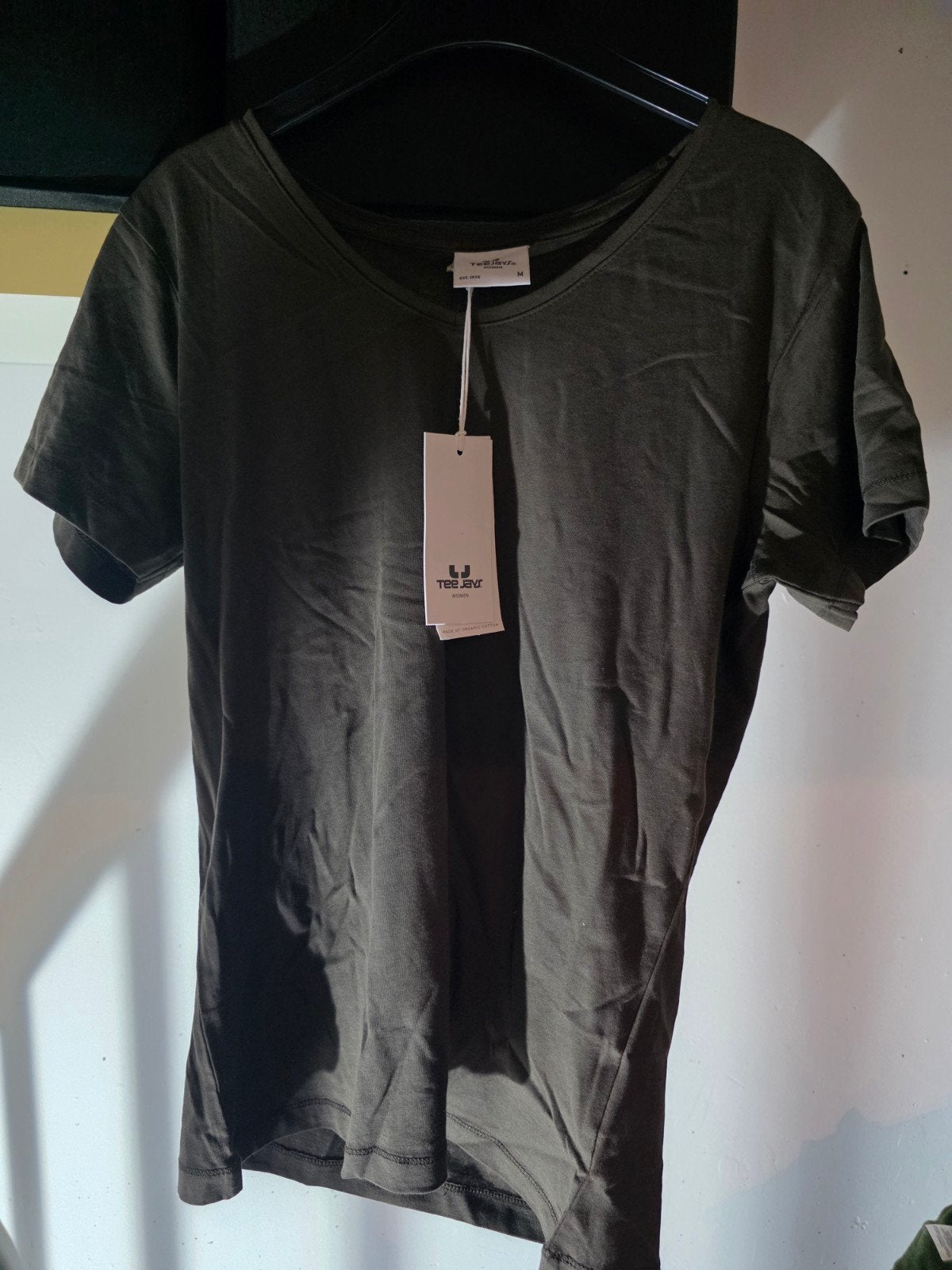 Partij vrouwen T-shirts, diverse kleuren en maten, TEEJAY / Sol's, Maat 48/50 (M), Zwart, Nieuw